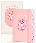 MINICAGIE Lined Floral Journal Notebook for Women 192 Pages A5 - color: Pink