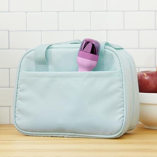Zoku Pocket Utensil Set Stainless Steel Fork, Knife, and Spoon in Case Purple - color: Purple