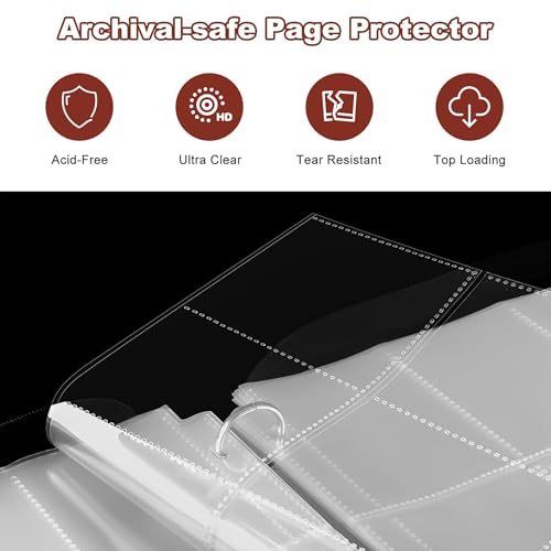 Basketball Card Binder, 400 Pockets, Protective Trading Card Album - color: Basketball, size: 400 Pockets