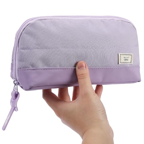 Mr. Pen- Wide-Opening Pencil Case, Triangle Design - color: Purple