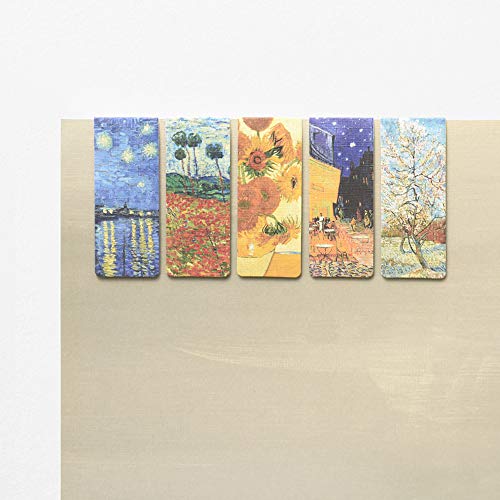 Monolike Magnetic Bookmarks Vincent Van Gogh ver.2, Set of 5 - color: Vincent Van Gogh Ver.2