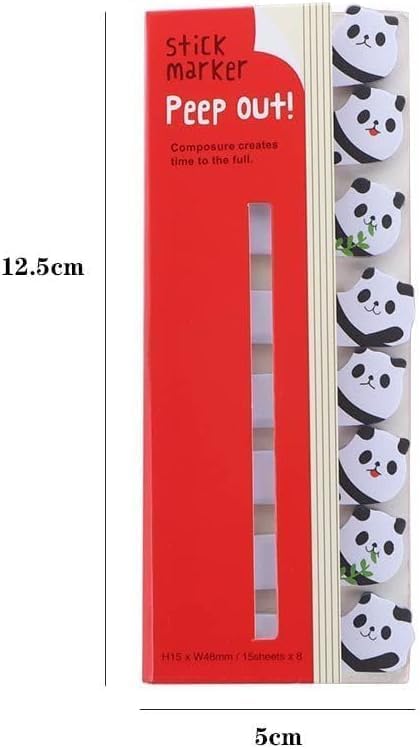 Penguin Kawaii Sticky Notes, Page Flags, Index Tabs, Self-Stick Memo Pad with Cute Animal Designs