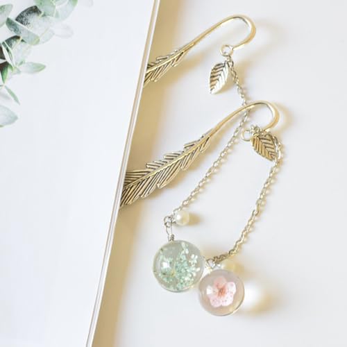 Elegant Metal Bookmark Reading Page Mark – Stylish Book Clip Pendant for Stationery Lovers