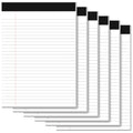 6 Pack Legal Pads 8.5 x 11 Writing Paper Tablets 8-1/2 x 11 White Note Pads - color: White 6