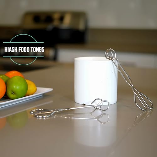 Hiash 9 Inch Heavy Duty Stainless Steel Kitchen Tongs For Cooking - size: 9 Inch