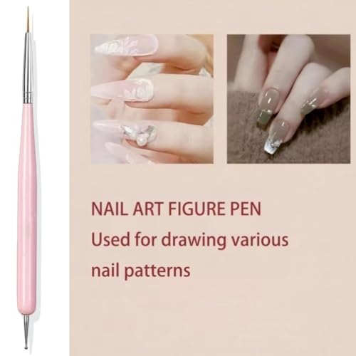 Faiteary Nail Brush Set with Nail Art Polish Brushes Builder Gel Brush