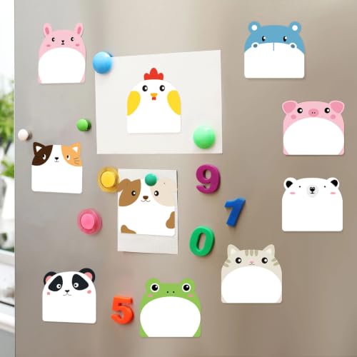 Yinder 48 Pads Animal Sticky Notes Kawaii Cartoon Memo Self Adhesive Gifts - color: Multicolor, size: Cute Animals