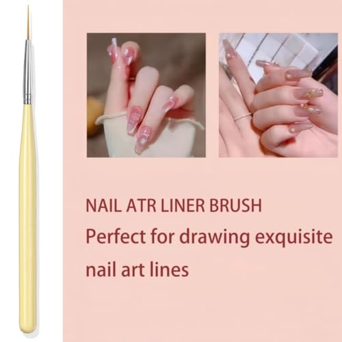 Faiteary Nail Brush Set with Nail Art Polish Brushes Builder Gel Brush