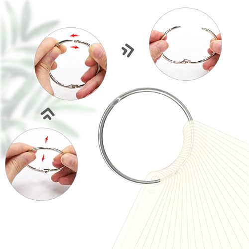 BQAN Nail Swatch Sticks 200 Pcs Natural with Ring & Number Stickers - color: Natural-200pcs