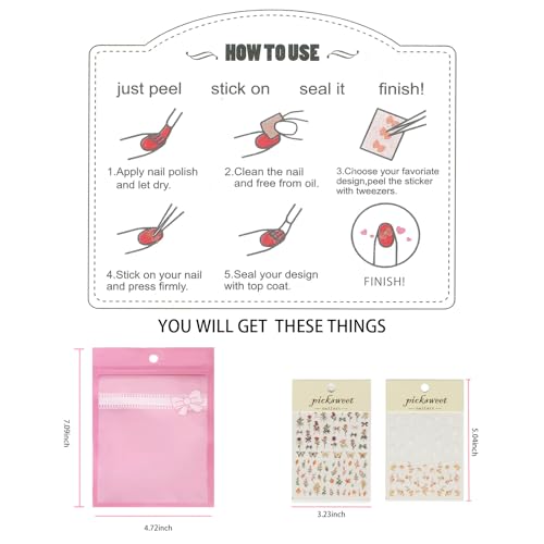 Nail Stickers 5D Embossed Self-Adhesive Nail Art - color: Amber Whisper