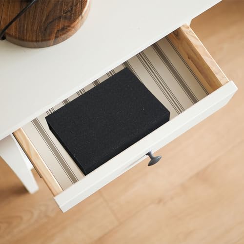 Vienrose Small Photo Storage Box, 5"x7", Linen Postcard Keeper, Black - color: Black, size: 5"x7"