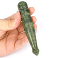 gemshan Jade Gua Sha Pen - Handmade Deep Tissue Massage Tool, Scraping Therapy, Facial & Body Relaxation - color: Green Jade