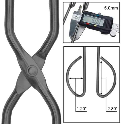 HINMAY 10" 13" Stainless Steel Kitchen Scissor Tongs, Set of 2 - color: Black