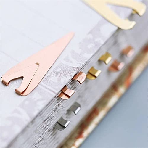 Leadigol 3 Boxes Metals Bookmarkers,Book Page Markers Arrow,36Pcs Book Marker Clip,Book Darts Line Markers Mixed Metals Bookmarkers Thin Line Book Markers
