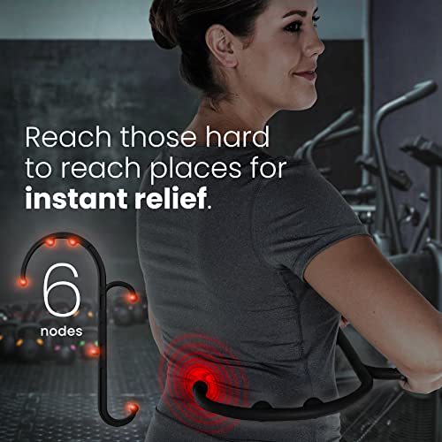 LiBa Back Massager Trigger Point Cane, Deep Tissue Back Neck Massager Black - color: B. Black (1 Pack)