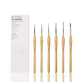 6Pcs Miniature Paint Brushes Set with Triangular Handles - for Acrylics, Oils, Watercolors & Paint by Number, Figurine - size: 6PCS