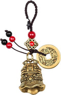 Traditional Feng Shui Good Chinese Lucky Charm Brass Keychain - style: Dong Huang Bell