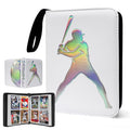 400 Pockets Baseball Card Binder, Laser Silver Hot Stamping Cover,W633 - color: Dazzling Baseball-400