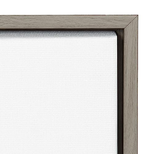 Amanti Art Framed Canvas Wall Art 30x30 River and Clouds III by Silvia Vassileva, Framed Wall Art Canvas, Landscapes Artwork, Country Rustic Decor, Large Poster Painting for Living Room, Bedroom, - color: Sylvie Greywash, size: 30"L x 30"W