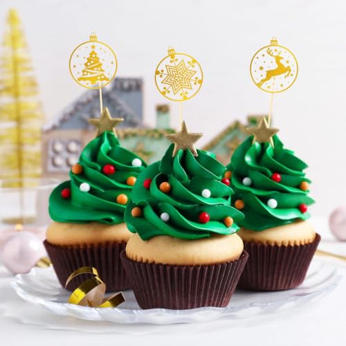Gold Foil Christmas Ornament Roll Stickers Xmas Decor Gift Label Stickers - style: Gold Christmas