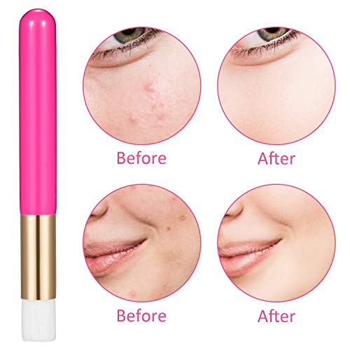 20 Pcs Eyelash Shampoo Brushes,Lash Shampoo Brush Lash Extension Brushes for Cleansing Peel Off Blackhead Remover Tool ﻿ - color: Rose Red