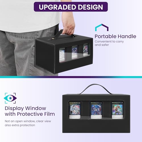 Commander Deck Box, 6 Modular MTG Card Storage Case with Dice Tray - color: Multicolored, size: 7-IN-1 Standard