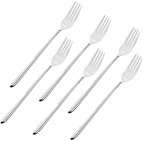 Long-handled Korean Stainless Steel Fork Set (Forks, 6) - color: Forks