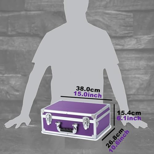 Collectable Trading Card Cases, Toploaders Storage Box, Magnetic Card Storage Hard Cabinet, Graded Card Storage Case, Sports & Trading Collector Storage Box (Purple) - color: Purple, size: Large