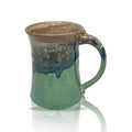 Clay in Motion Handmade Ceramic Mug 24 oz, Large Coffee Mug, Hand Painted Stoneware, Dishwasher Microwave & Oven Safe, Lead-Free, Made in USA Since 1981 (Mountain Meadow) - style: Mountain Meadow