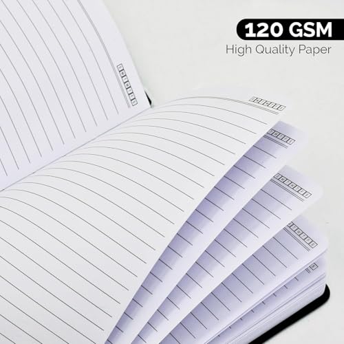 Nextnoid A5 LIned Notebook - 160 Pages, 120 GSM Paper, Skin - color: Skin, style: Lined 160 Pages