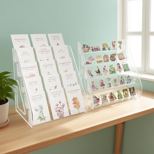 5 Tier Greeting Card Display Stand for Sticker Bookmark Dispaly