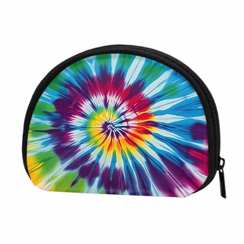 IBILIU Small Coin Purse Spiral Tie Dye Pattern Mini Wallet Coin Pouch Change Purse For Women Men - color: Coinp-020