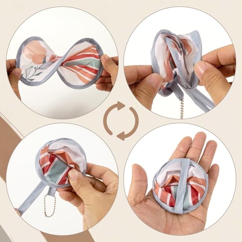 12Pcs Bohemia Round Foldable Hand Fan Japanese Foldable Fan Style Handheld Foldables Compact Cooling Fans,Round Folding Fan for Outdoor Games,Xmas Decoration,Festival,Party Favors,Travel,Events - color: Bohemia