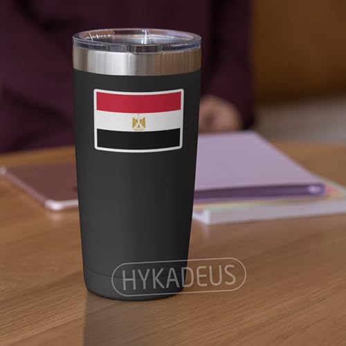 (3Pcs) Egypt Flag Sticker – Egyptian Stickers Country Flags Decal, 3" x 2" - color: Egypt