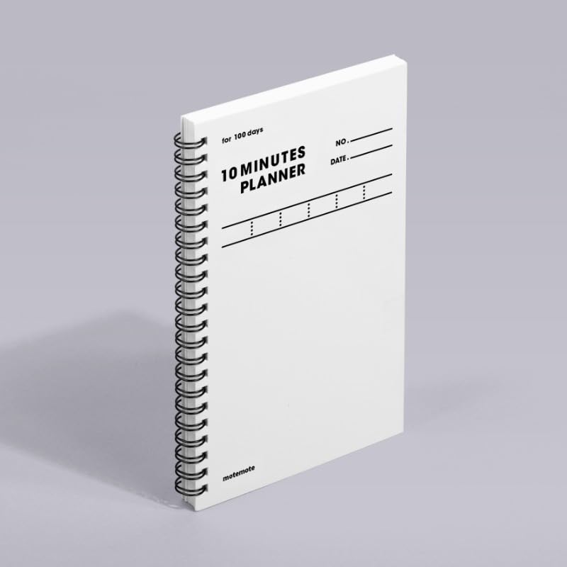 motemote 10 MINUTES PLANNER 100 Days - Undated Time Blocking Daily Planner - color: White