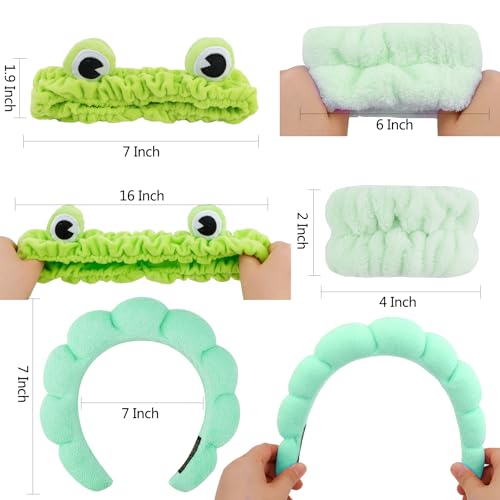 Chanaco Headband for Washing Face (Green) - color: Green