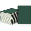 Yahenda 18 Pcs Spiral Notebooks, 1 Subject, Wide Ruled, Deep Green - color: Dark Green