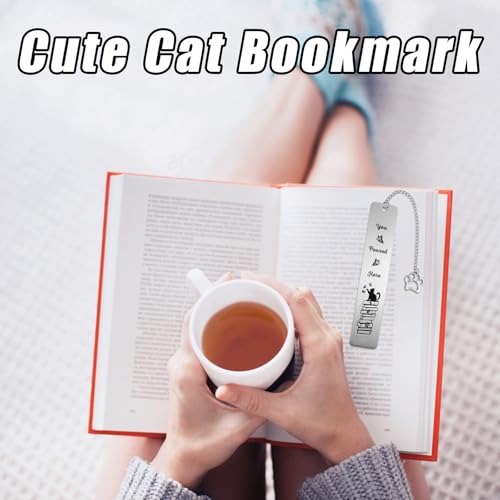 Cat Bookmark, Zinc Alloy Cute Funny Bookmark with Paw-Shaped - style: Butterfly Cat