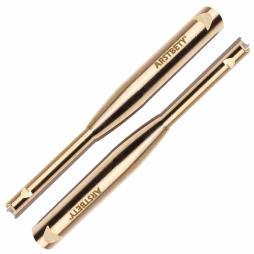2 Pack Brass Double-Head Rosary Knotting Tool, Rosary Knot Maker Tool - color: Gold 2PC