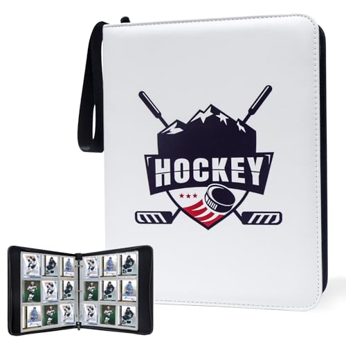 900 Pockets Hockey Card Binder, Portable Waterproof PU Storage Album,QX71 - color: Hockey-900