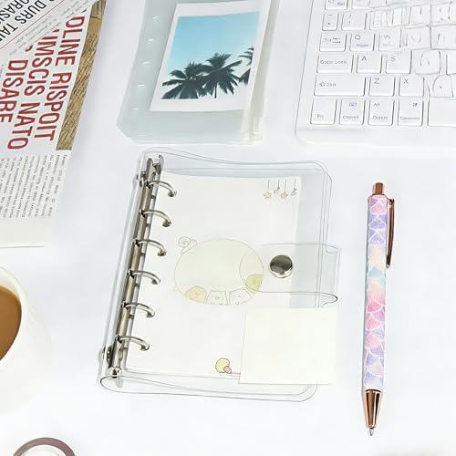 Clear A7 Budget Binder Pocket Planner Cover Shell Protector - color: Clear A7