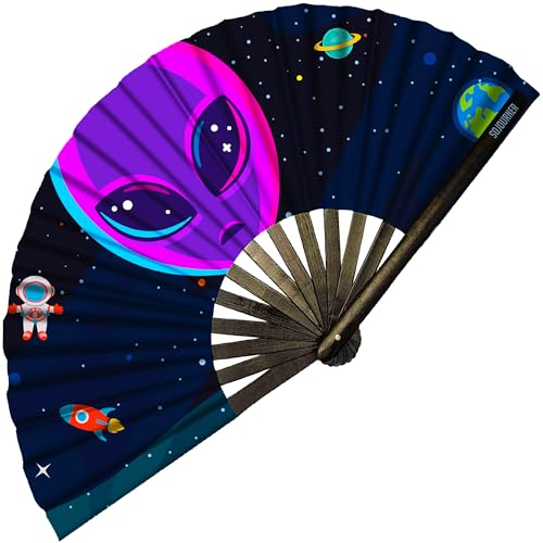 SoJourner Folding Rave Fan, Alien - color: Alien