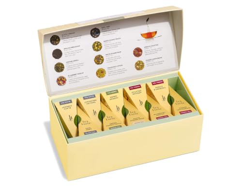 Tea Forte Tea Sampler, 20 Pyramid Infuser Bags, Premium Tea Gift Set