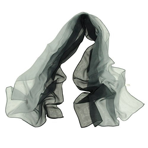 PANTONIGHT Long Chiffon Sheer Scarf Gradient Shaded Colors Lightweight Scarf For Womens - color: Color 086