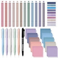 Jutom 38 Pcs Book Annotation Kit for Bible Study, Purple Series, Square - color: Purple Series