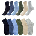 MAGIARTE Womens Mini Crew Cotton Socks,6 Pairs - color: Color#14