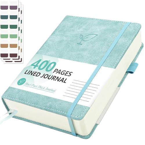 Hoci Poci 400 Pages Lined Journal Notebook, 5.8" x 8.4", Smoky Blue - color: Smoky Blue, size: Lined-400 Pages (5.7"×8.3")