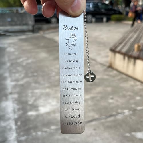 Christian Bookmark Gifts for Women Girls Boys, Inspirational Religious Book Mark Markers Faith - style: To my pastor