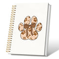 VONTP Cute Brown Bow Dog Paw Journal Notebooks, 5.5x8.3 Inch - color: 009-bow