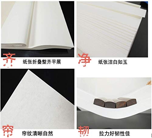 MEGREZ Chinese Japanese Calligraphy Xuan Paper Rice Paper - size: 13.4 x 13.4 inches
